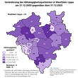 Karte des Abhängigkeitsquotienten in Westfalen-Lippe