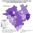 Karte des Abhängigkeitsquotienten in Westfalen-Lippe